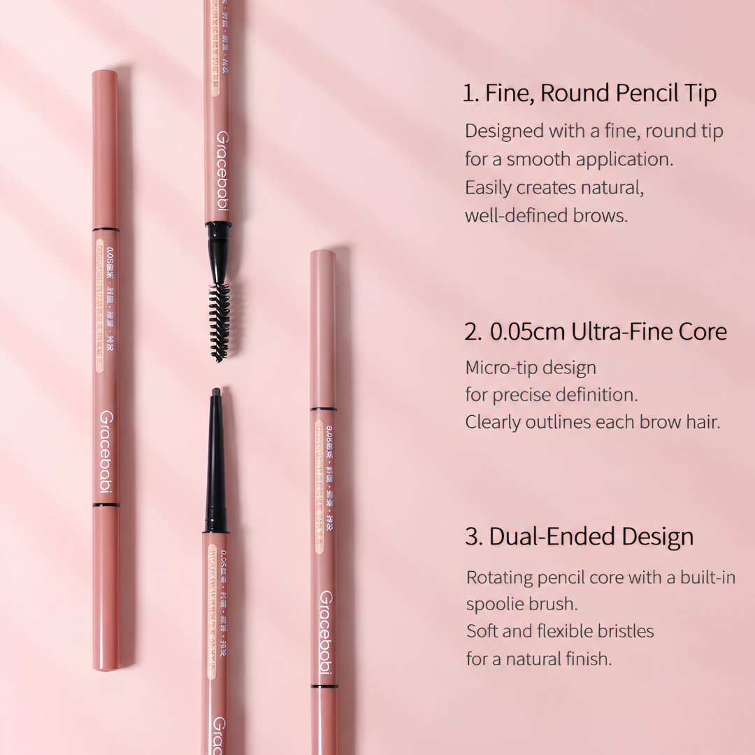 Gracebabi Long-Wearing Ultra-Fine Brow Pencil 瑰宝秘语持妆极细眉笔 0.08g