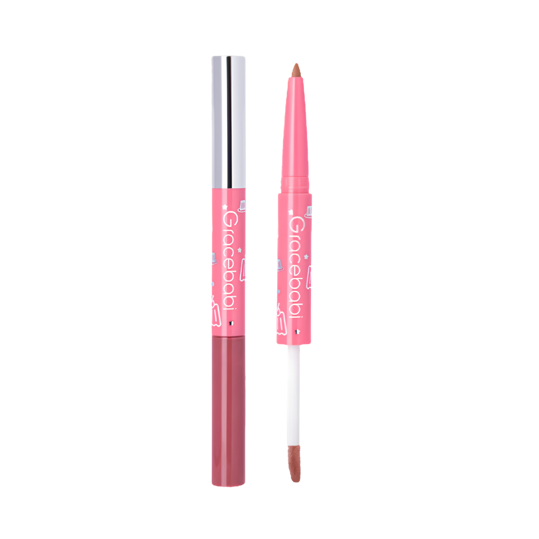 Gracebabi 3D Sculpting Dual-Ended Lip Gloss Pen 瑰宝秘语立体聚光双头唇蜜笔 250mg+2.4g