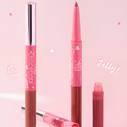 Gracebabi 3D Sculpting Dual-Ended Lip Gloss Pen 瑰宝秘语立体聚光双头唇蜜笔 250mg+2.4g