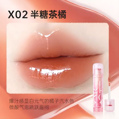 Gracebabi Juicy Glass Shine Long-Wear Lip Tint 瑰宝秘语嘟透镜光不沾杯唇釉 2.45g